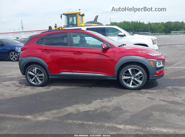 KM8K33A52LU543497 2020 HYUNDAI KONA Maroon Rear interior view
