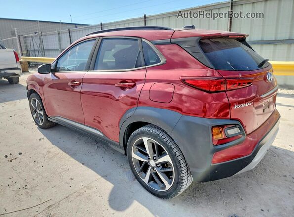 KM8K33A53JU080797 2018 HYUNDAI KONA Red Հետևի ձախ