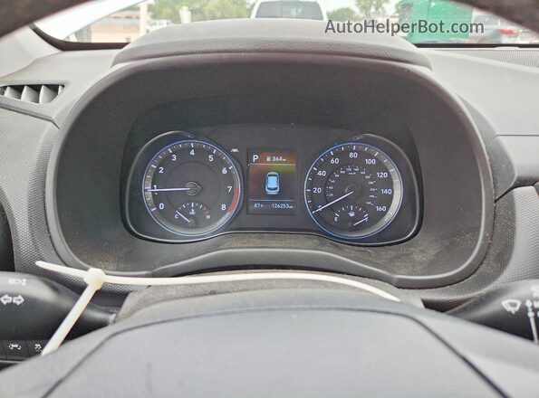 KM8K33A55KU223489 2019 HYUNDAI KONA White Սարքավորումների վահանակի տեսք
