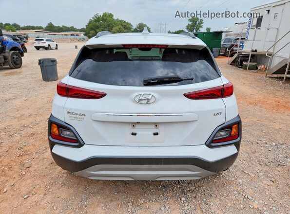 KM8K33A55KU223489 2019 HYUNDAI KONA White Հետևի տեսք