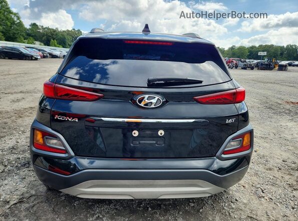 KM8K33A55MU618209 2021 HYUNDAI KONA Black Вид ззаду