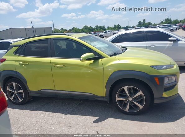 KM8K33A56KU297360 2019 HYUNDAI KONA Green Widok wnętrza z tyłu