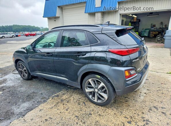 KM8K33A56MU601452 2021 HYUNDAI KONA Black უკანა მარცხენა