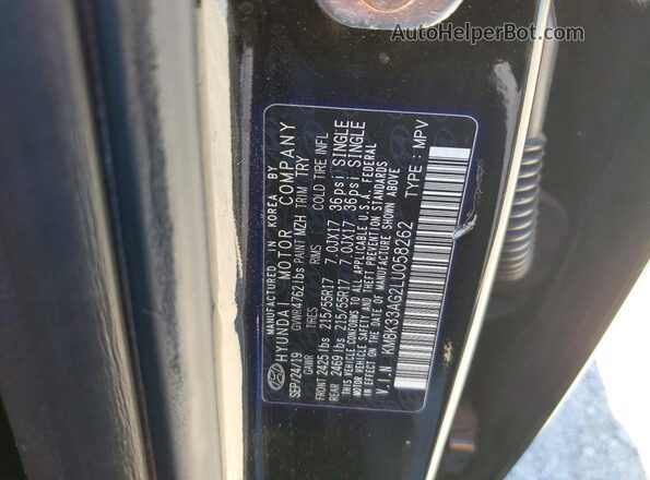 KM8K33AG2LU058262 2020 HYUNDAI KONA Black Շարժիչի բաժամունքի տեսք