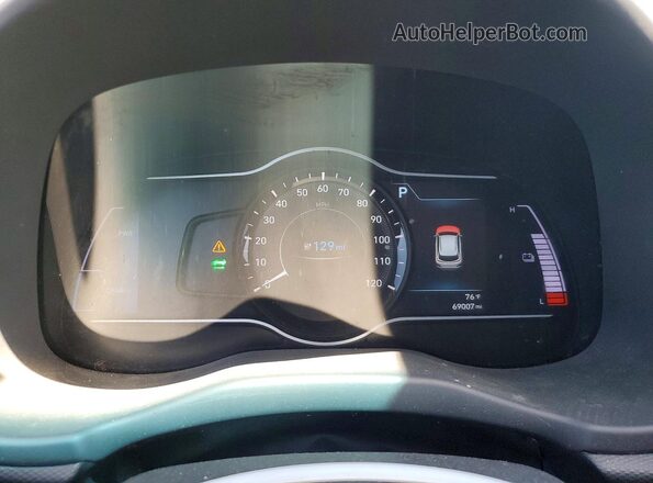 KM8K33AG2LU058262 2020 HYUNDAI KONA Black Սարքավորումների վահանակի տեսք