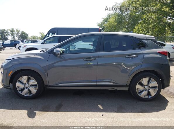 KM8K33AG3MU127333 2021 HYUNDAI KONA ELECTRIC Gray Սալոնի 360 աստիճան տեսք