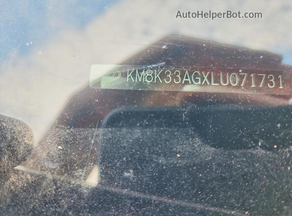 KM8K33AGXLU071731 2020 HYUNDAI KONA White Вид підкапотного простору