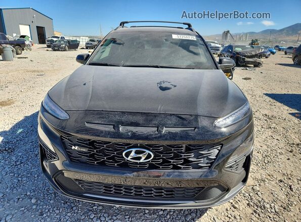 KM8K3CA37PU969853 2023 HYUNDAI KONA Black Դիմացի տեսք