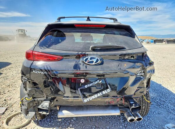 KM8K3CA37PU969853 2023 HYUNDAI KONA Black Հետևի տեսք