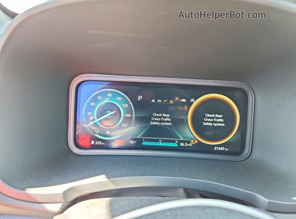 KM8K3CA37PU969853 2023 HYUNDAI KONA Black Սարքավորումների վահանակի տեսք