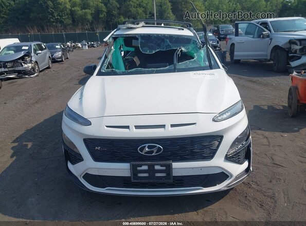 KM8K3CA3XPU981124 2023 HYUNDAI KONA White Առջևի վահանակի տեսք