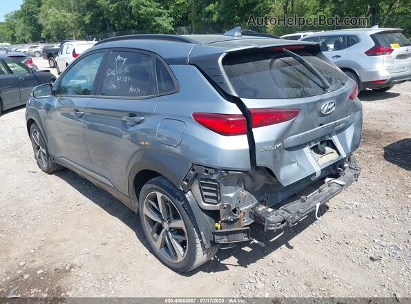 KM8K3CA50LU445066 2020 HYUNDAI KONA Blue Հետևի ձախ