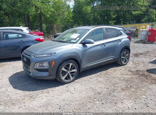 KM8K3CA50LU445066 2020 HYUNDAI KONA Blue Առջևի ձախ երեք քառորդ տեսարան