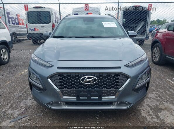 KM8K3CA51MU659243 2021 HYUNDAI KONA Gray Vista interior trasera