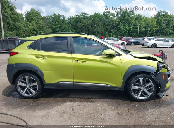 KM8K3CA55LU563999 2020 HYUNDAI KONA Зеленый Вид задней части салона