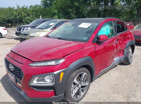 KM8K3CA56LU508770 2020 HYUNDAI KONA Red Widok z przodu