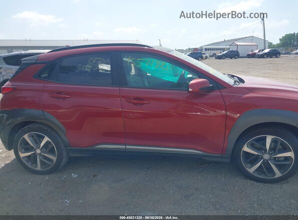 KM8K3CA56LU508770 2020 HYUNDAI KONA Red Widok wnętrza z tyłu