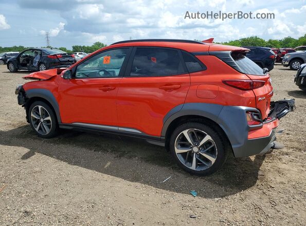 KM8K3CA59LU564623 2020 HYUNDAI KONA Orange Trasero izquierdo
