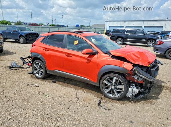 KM8K3CA59LU564623 2020 HYUNDAI KONA Orange Delantero derecho