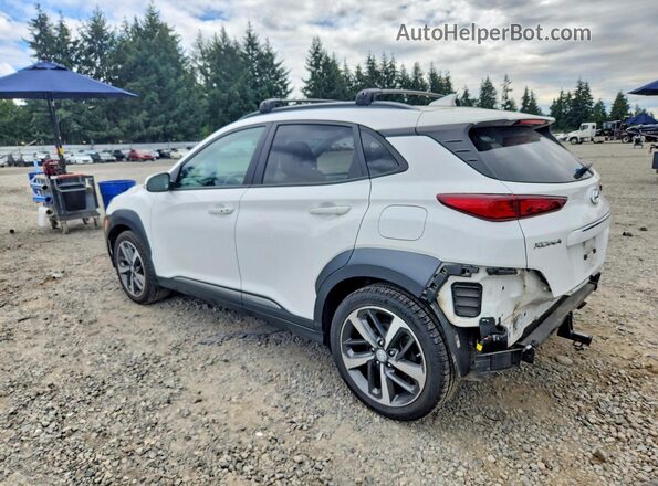 KM8K3CA59MU720094 2021 HYUNDAI KONA White უკანა მარცხენა