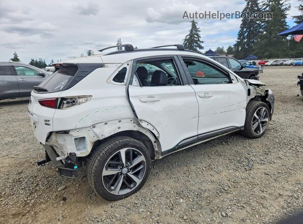 KM8K3CA59MU720094 2021 HYUNDAI KONA White უკანა მარჯვენა
