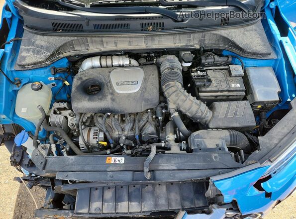 KM8K3CA5XMU605536 2021 HYUNDAI KONA Синий Вид задней части салона