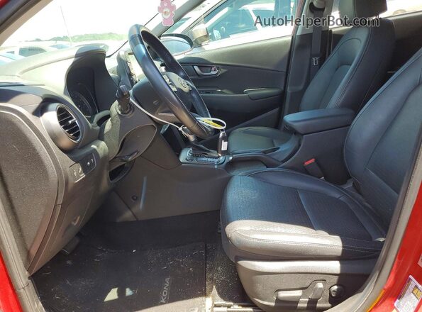 KM8K3CA5XMU693889 2021 HYUNDAI KONA Red წინა სალონის ხედი