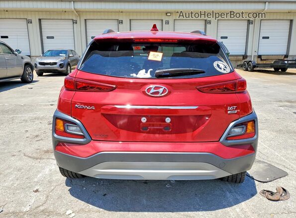 KM8K3CA5XMU693889 2021 HYUNDAI KONA Red უკანა ხედი