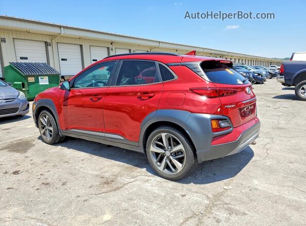 KM8K3CA5XMU693889 2021 HYUNDAI KONA Red უკანა მარცხენა