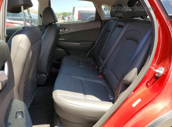 KM8K3CA5XMU693889 2021 HYUNDAI KONA Red უკანა სალონის ხედი