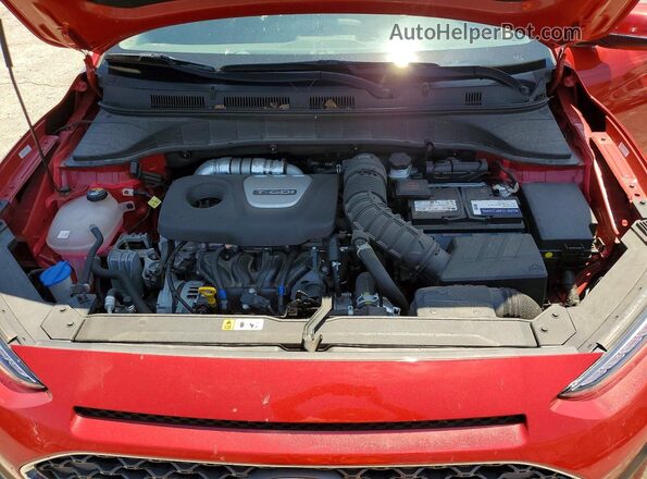 KM8K3CA5XMU693889 2021 HYUNDAI KONA Red ძრავის განყოფილების ხედი