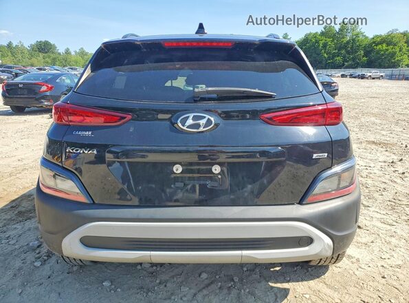 KM8K3CAB2NU817287 2022 HYUNDAI KONA Black უკანა ხედი
