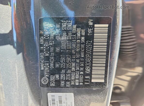 KM8K3CAB3PU002972 2023 HYUNDAI KONA Gray Вид підкапотного простору