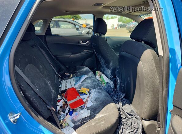 KM8K3CAB4NU899359 2022 HYUNDAI KONA Blue Вид задніх сидінь