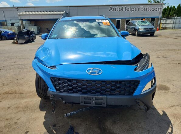 KM8K3CAB4NU899359 2022 HYUNDAI KONA Blue Вид спереду