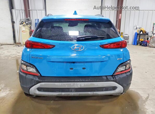 KM8K3CAB4PU974807 2023 HYUNDAI KONA Blue Вид ззаду