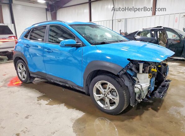 KM8K3CAB4PU974807 2023 HYUNDAI KONA Blue Передня права чверть