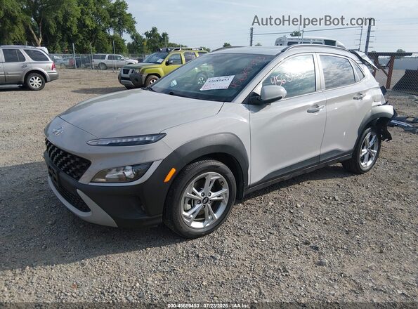 KM8K3CAB6NU919627 2022 HYUNDAI KONA Gray Առջևի ձախ երեք քառորդ տեսարան
