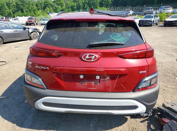 KM8K3CAB6PU032872 2023 HYUNDAI KONA Red Widok z tyłu