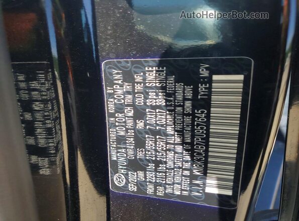 KM8K3CAB7PU957645 2023 HYUNDAI KONA Black Շարժիչի բաժամունքի տեսք