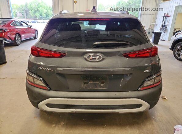 KM8K3CAB9PU053389 2023 HYUNDAI KONA Gray Rear view