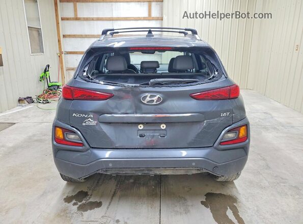 KM8K53A51LU583242 2020 HYUNDAI KONA Gray უკანა ხედი