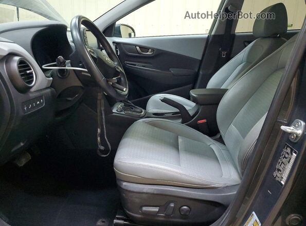 KM8K53A51LU583242 2020 HYUNDAI KONA Gray წინა სალონის ხედი