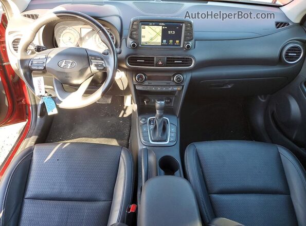 KM8K53A52LU476801 2020 HYUNDAI KONA Red Vista del salpicadero