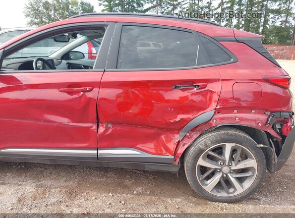 KM8K53A52MU657124 2021 HYUNDAI KONA Red Front view