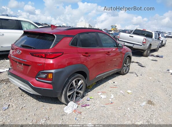 KM8K53A55MU730020 2021 HYUNDAI KONA Red უკანა მარჯვენა