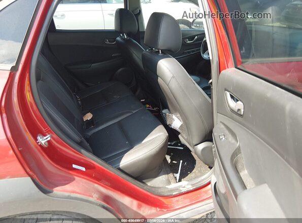 KM8K53A55MU730020 2021 HYUNDAI KONA Red VIN კოდის სტიკერის ხედი