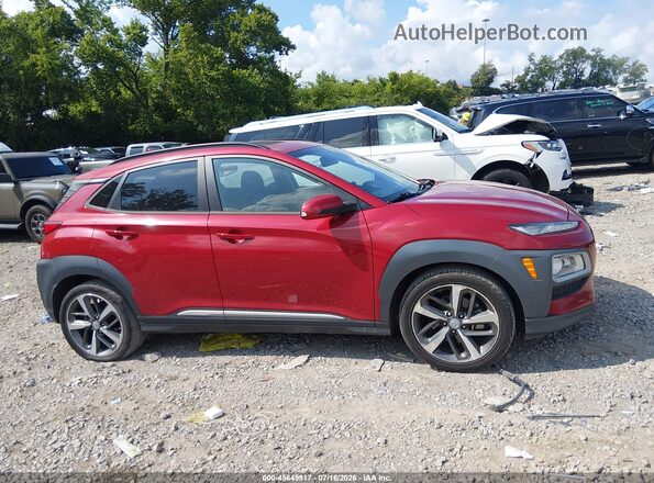 KM8K53A55MU730020 2021 HYUNDAI KONA Red უკანა სალონის ხედი