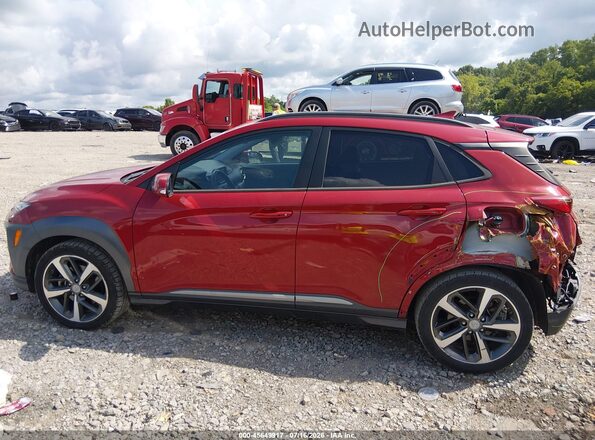 KM8K53A55MU730020 2021 HYUNDAI KONA Red სალონის 360-გრადუსიანი ხედი