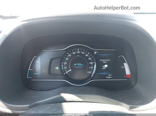 KM8K53AG9LU063288 2020 HYUNDAI KONA ELECTRIC Red Rear seats view